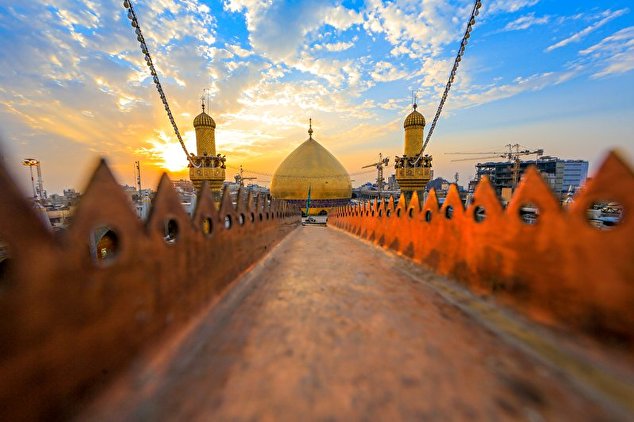 A different view of the holy shrine of Imam Ali