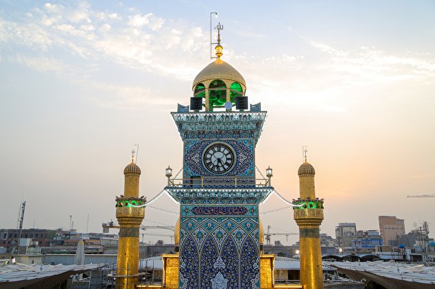 Clocktower in the holy shrine of Imam Ali