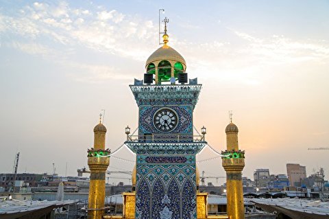 Clock tower in the holy shrine of Imam Ali