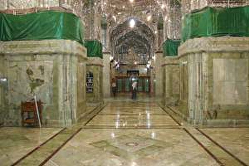 Strengthening and replacing the stone work of the porches of the holy shrine of Imamain Javadin (piece be upon them)