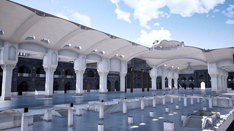 The courtyard of Imam Muhammad al-Baqir