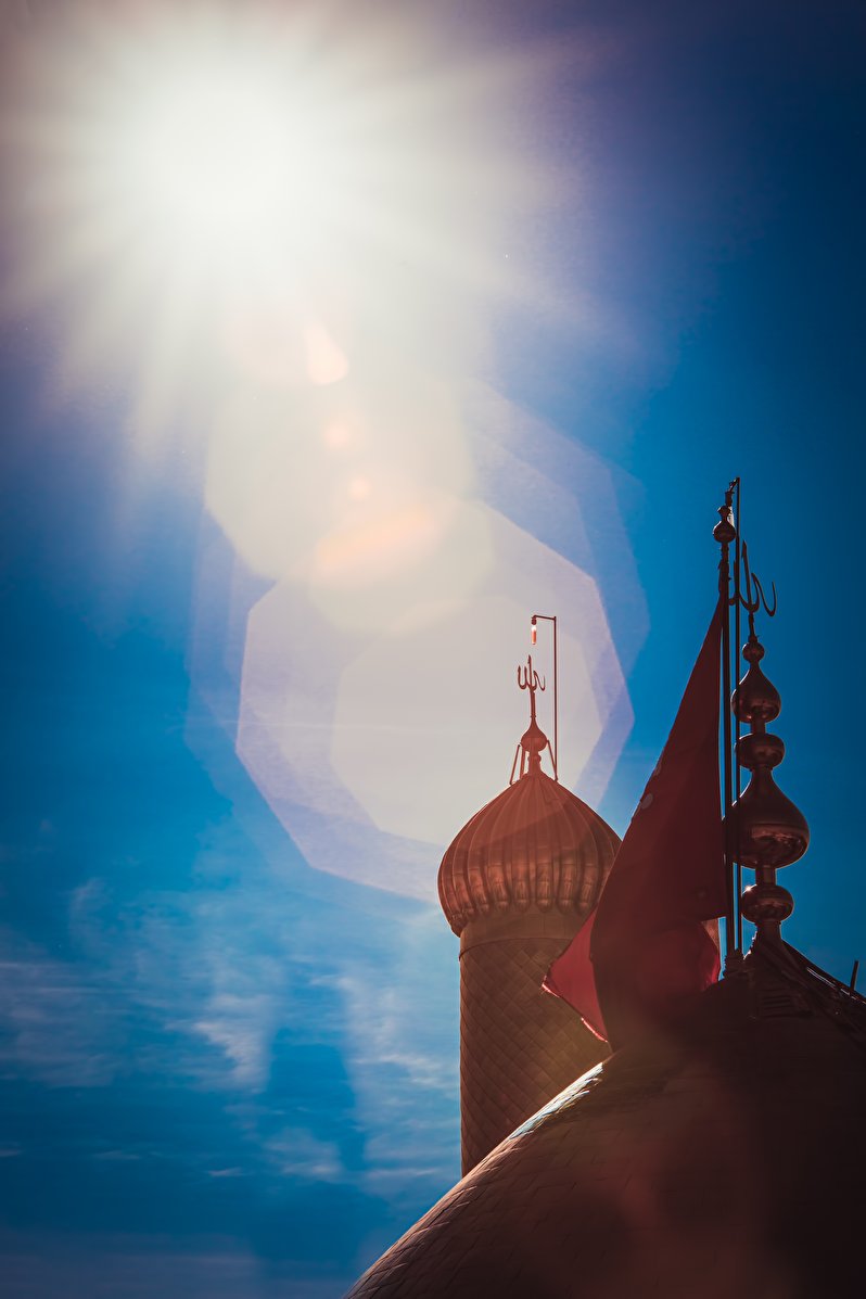 The dome and minarets of Imam Hussein Shrine
