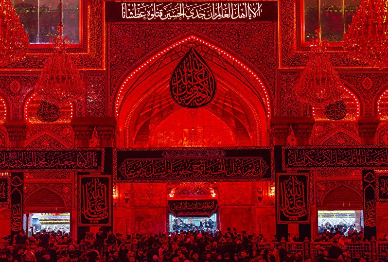 Inside the holy shrine of Imam Hussein(PBUH)
