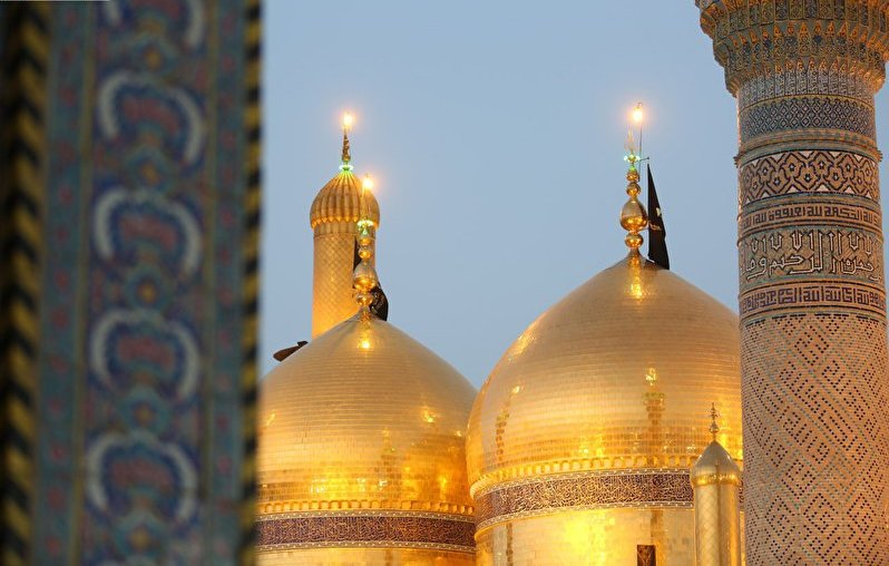 The dome and minarets of the holy shrines of Kazemein(PBUH)