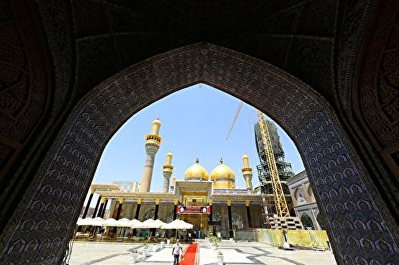 A different view of the holy shrines of Kazemein during the day