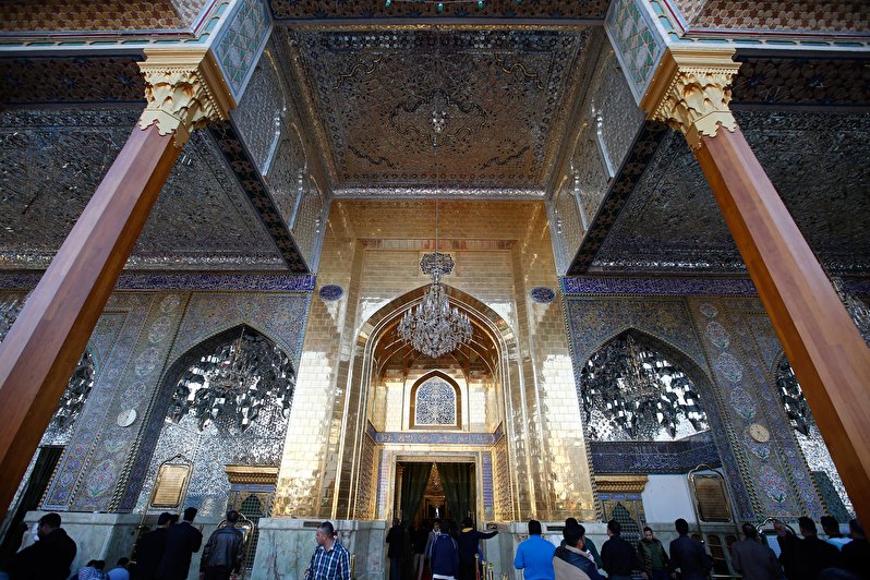 Beautiful view of Bab al-Murad in the holy shrines of Kazemein(PBUH)