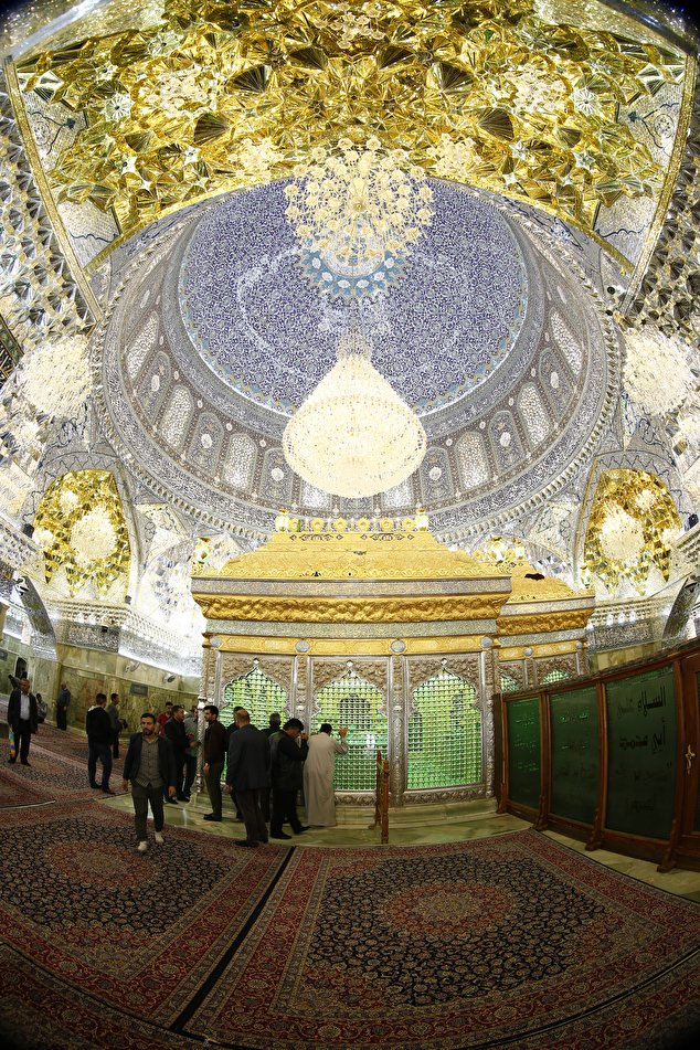 Beautiful dome and Zarih of the holy shrines of Samarra